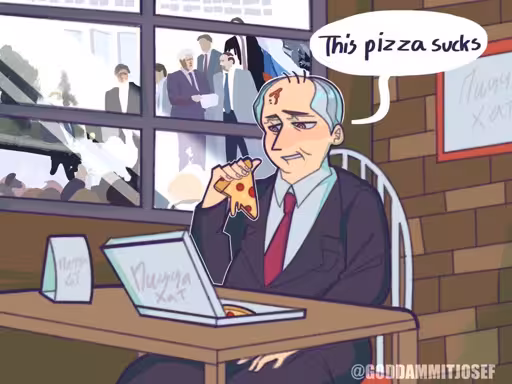 Gorbachev not liking pizza hut